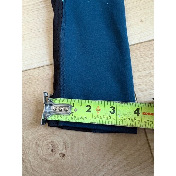 Kerrits Women's Small S Flow Rise Tights Silicone Knee Patch Teal Blue - Picture 4 of 14